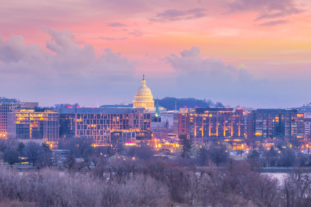 Washington D.C. city skyline.