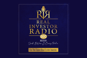 Real Investor Radio graphic featuring Episode 107 with host Craig Fuhr and guest Kenny Bedwell, founder of STR Insights.