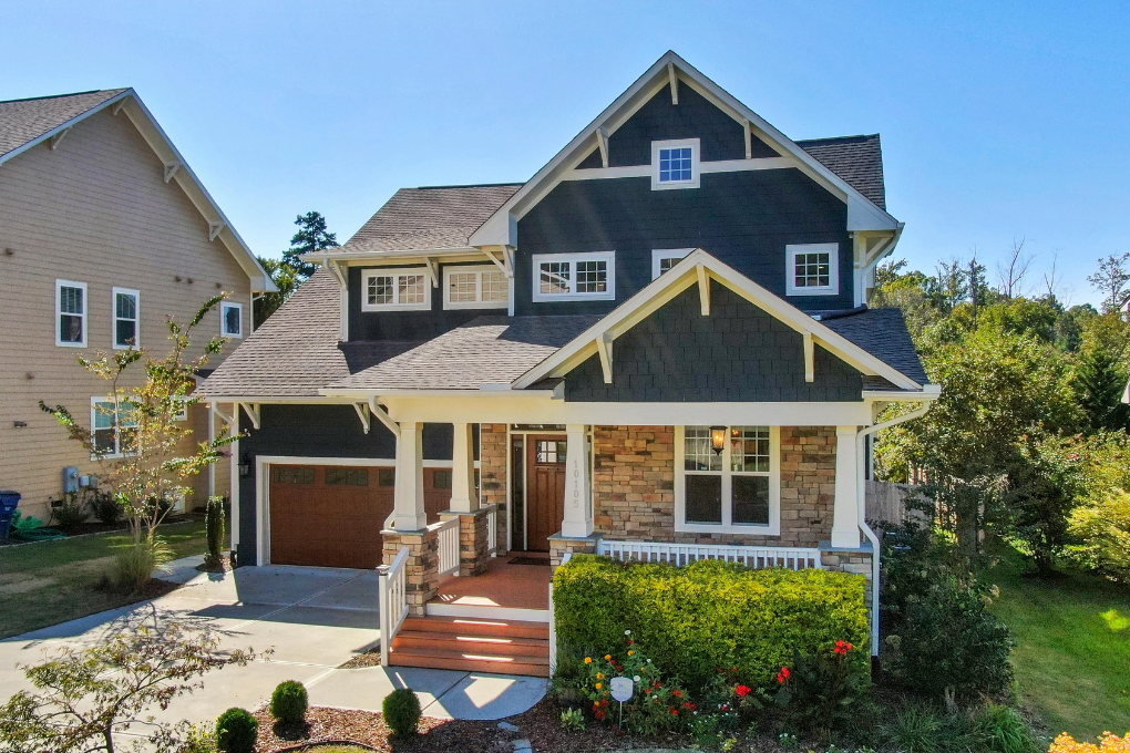 Exterior of single-family home.